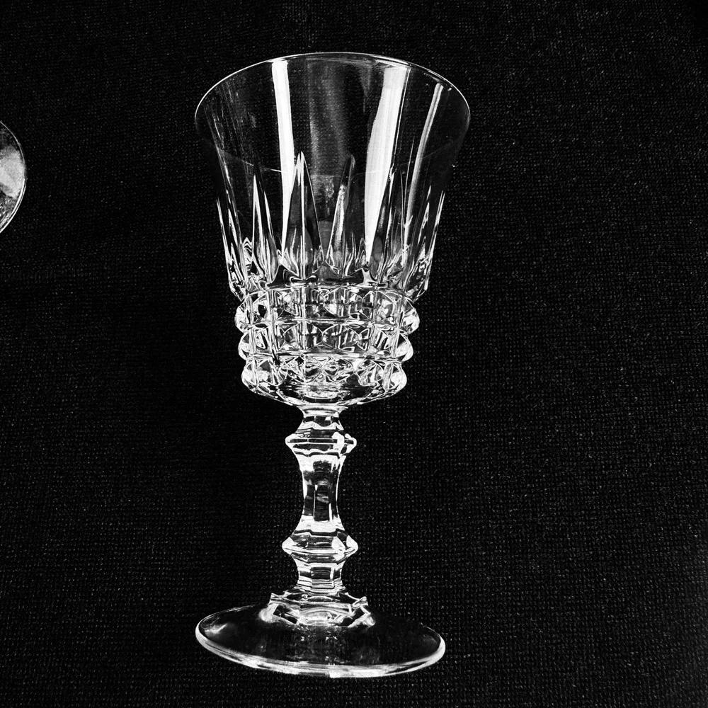 Cristal D'Arques Durand‎ Victoria 4 Water Glasses Etched Crystal 6 1/4 Inch